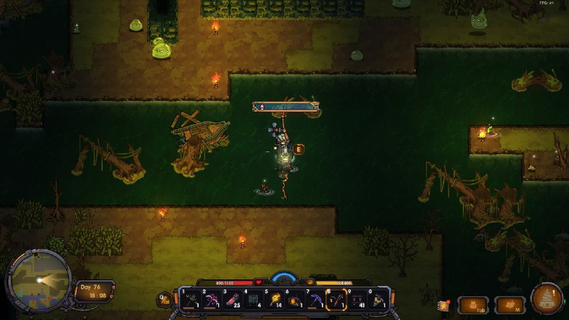 地心归途/Return From Core这是一款结合探索，建造，种田，自动化与魔物娘的沙盒冒险游戏