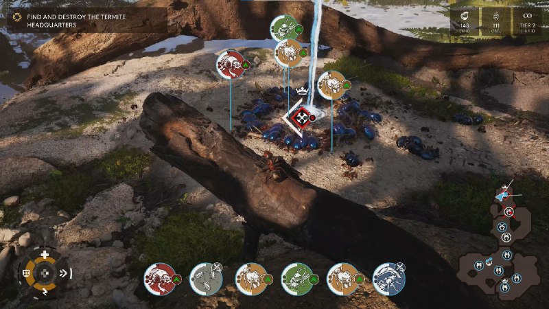 蚂蚁帝国/Empire of the Ants在这款开创性即时战略游戏中，你将征服敌人的巢穴，并带领族群穿越危险重重的森林