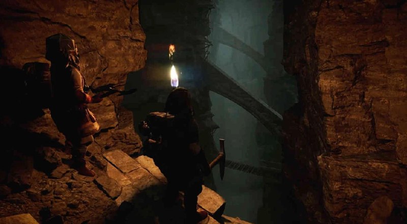 指环王：重返莫瑞亚/The Lord of the Rings: Return to Moria这是唯一一款以 J.R.R. Tolkien 笔下的标志幻想世界：中土第四纪元（Fourth Age of Middle-earth™）为舞台的打造生存游戏