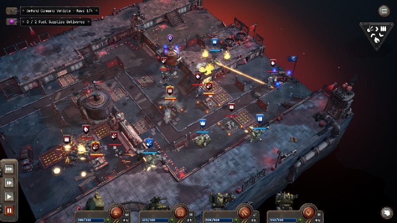 铁锈风云/Grit and Valor – 1949这是一款以架空历史中的第二次世界大战为舞台的柴油朋克即时战略 Roguelite 游戏，你需要率领一队精英机甲编队快速做出决策，与邪恶轴心部队作战来解放欧洲