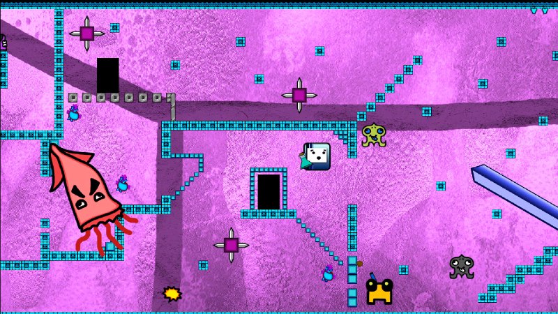 阿尔莫哈丁：逃离地下室/Almohadin: escape from the basementAlmohadin: escape from the basement 是一款充满多彩视觉效果和弹幕动作的独立快节奏2D精准平台游戏