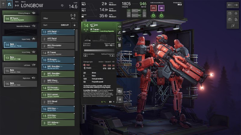 幻影旅团/Phantom Brigade《幻影旅团》是一款融合了回合制和实时战术的角色扮演游戏，它创新性地配备了基于时间线的指挥系统