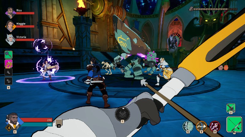 神秘力量/MythForce进入星期六早晨动画天地！在这款第一人称近战Roguelike游戏中，与好友一起展开穿梭地牢与城堡的冒险