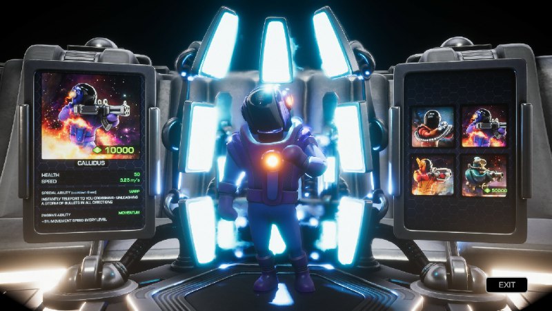 宇宙斗技场/Cosmic Coliseum在这款 Roguelite 动作射击游戏中，与一波又一波的外星对手战斗，为你的自由而战