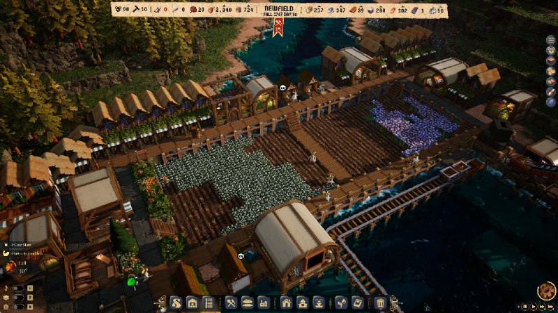 鼠宝小镇/Whiskerwood以猫大人之姿，压迫辛勤工作的鼠鼠们建立家园，让它们臣服在你的猫掌之下！这款城市建造游戏具备精细的生产链与模拟机制