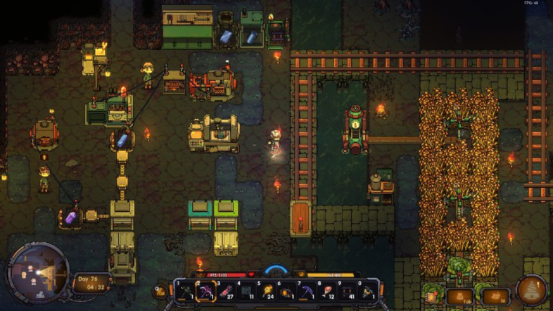 地心归途/Return From Core这是一款结合探索，建造，种田，自动化与魔物娘的沙盒冒险游戏