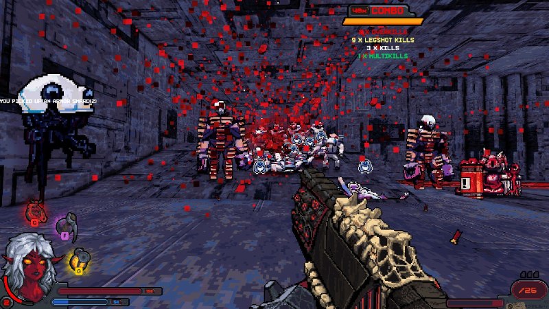 术士计划2/Project Warlock II一款充满枪战、魔法、恶魔、垂直竞技场、3D视觉效果、2D精灵图和重金属音乐的血腥复古游戏，让你肾上腺素狂飙