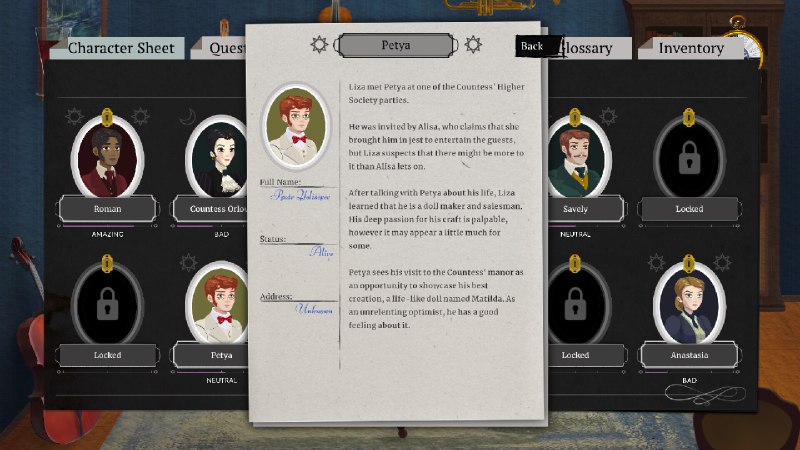 血色荣耀/Cabernet《Cabernet》是一款以19世纪东欧世界为背景的2D剧情类角色扮演游戏