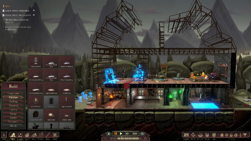 超灵秘法社/Mind Over Magic设计、建造并管理一所魔法学院，并探索校园之下的部分