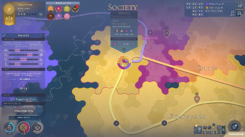 人类/Humankind《HUMANKIND》™是Amplitude Studios倾力打造的宏伟巨作，它是一款历史战略游戏，你能够在其中重新书写人类的整个故事——它汇集了文化、历史和价值观，能够让你打造一个专属于自己的独特文明