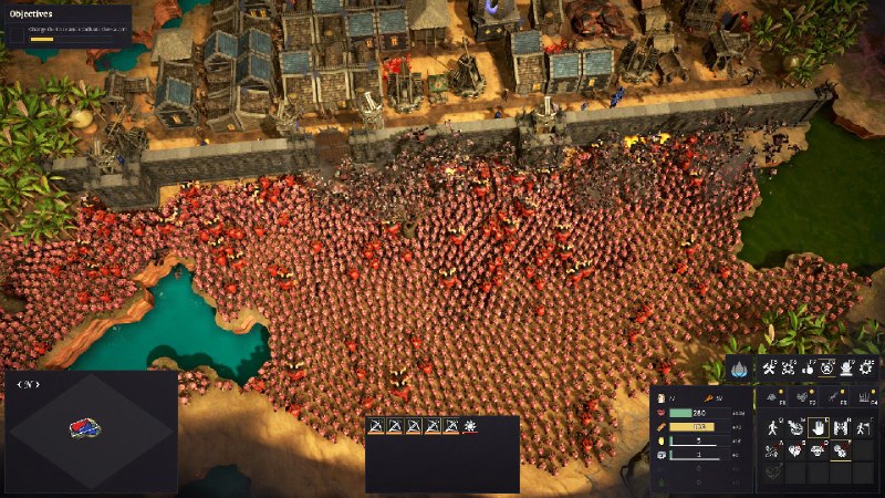 虫群来袭/Here Comes The Swarm《 虫群来袭》是一款带有暂停按钮的生存即时战略游戏