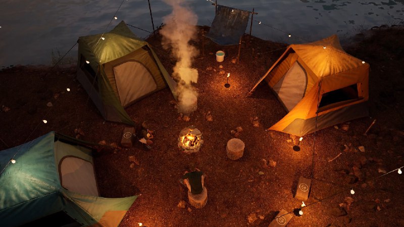 黄金河计划/The Gold River Project或多人开放世界露营冒险游戏，你和你的朋友们被邀请参加一次偏远露营之旅