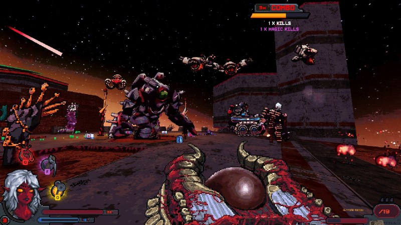 术士计划2/Project Warlock II一款充满枪战、魔法、恶魔、垂直竞技场、3D视觉效果、2D精灵图和重金属音乐的血腥复古游戏，让你肾上腺素狂飙