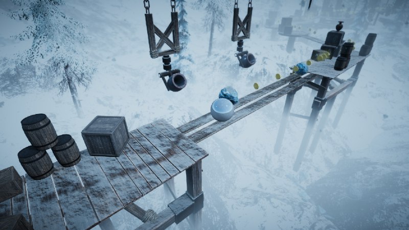 灵魂之球2/AtmaSphere 2踏上白雪皑皑的中世纪之旅！引导你的小球穿过雪覆的平台，克服障碍，收集道具