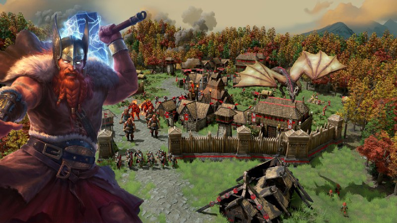 神话时代：重述版/Age of Mythology: Retold《神话时代：重述版》由屡获殊荣的《帝国时代》系列的创作者精心制作，该游戏超越了历史，进入了一个众神、怪物和人类碰撞的神话时代