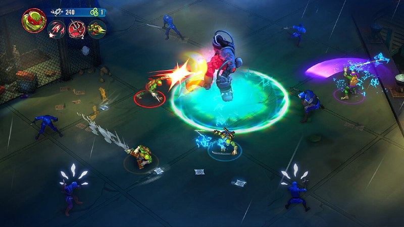 忍者神龟：破碎命运/Teenage Mutant Ninja Turtles: Splintered Fate在Roguelike任务中释放乌龟之力，从大脚帮的手中救出斯普林特！掌握忍者技能，在惊心动魄的合作游戏中团结一心，征服纽约各大标志性地区