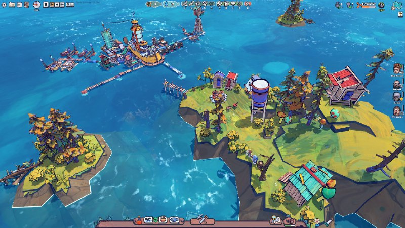 漂流品/浮游世界/Flotsam垃圾浮岛城镇生存游戏！努力从海面搜寻宝贵的垃圾，发展您的城市，同时尽力在这个丰富多彩的劫后世界中生存下来