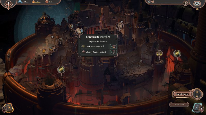 永夜之围/As We Descend在这款注重策略的牌组构建式类Rogue游戏中，招兵买马、训练升级，踏破魔物肆虐的荒野