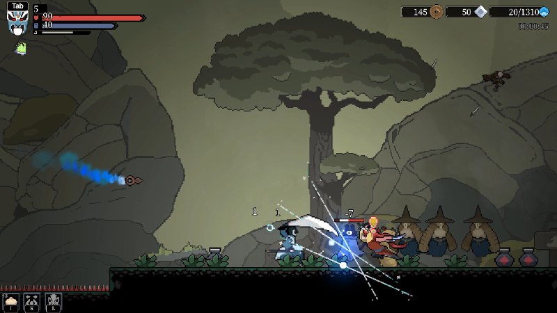 黑白剑刃/Blade of the Netherworld《黑白剑刃》是一款连贯紧凑的2D Roguelite平台动作游戏