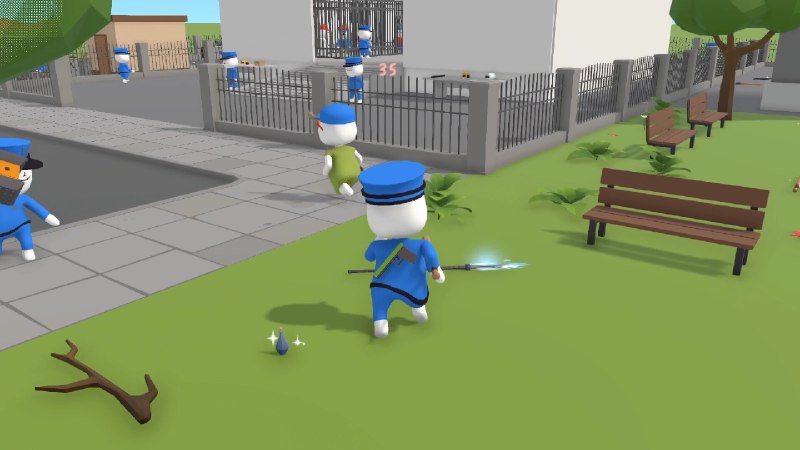 混乱制造者/Mayhemers"Mayhemers"是一款最多支持8名玩家的多人混乱创造游戏，具有程序生成的地图