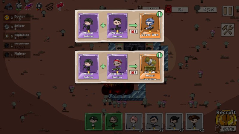 塔防幸存者/DefensurvivorDEFENSURVIVOR 是一款策略游戏，玩家需要建造障碍物并放置和移动单位来阻挡僵尸