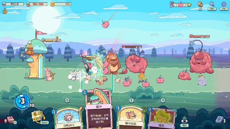 绿林英雄/Forest Heroes《绿林英雄》是一款结合了塔防和类Rogue牌组构建的游戏