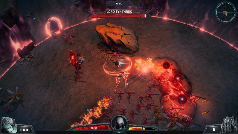 暗黑战甲/Ketz: Galactic Overlords用魔法和激光迎战无尽怪潮！在兼具幸存者和RPG玩法的《暗黑战甲》中化身银河守卫者，用全身的史诗神器与禁忌魔法大杀四方！在被黑暗兽潮包围的绝望中，以寒冰冻结时间、虚空操纵法则