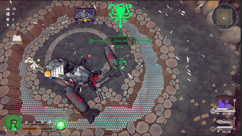 机械觉醒/M.O.O.D.S.这是一款快节奏的俯视角肉鸽射击游戏