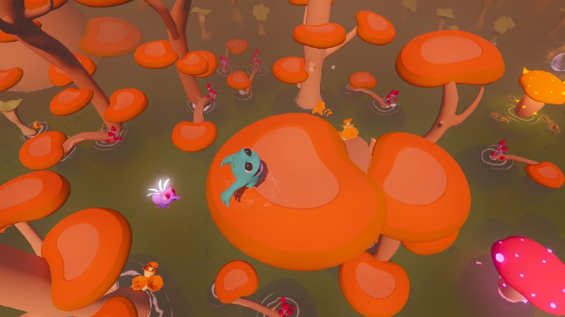 沼泽跃进/Swamp Up在带有 Roguelite 元素的有趣且具有挑战性的精确平台游戏中，在蘑菇之间跳跃、收集动力装置并打破记录. 为了避免所有危险，您需要快速、精确和熟练地移动