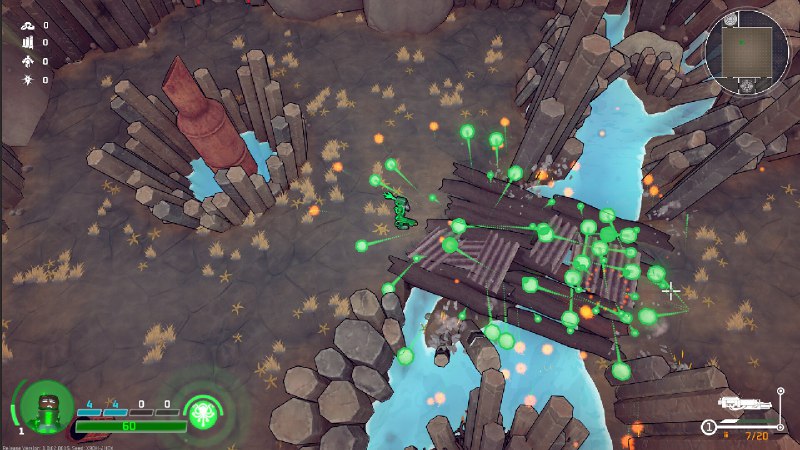 机械觉醒/M.O.O.D.S.这是一款快节奏的俯视角肉鸽射击游戏