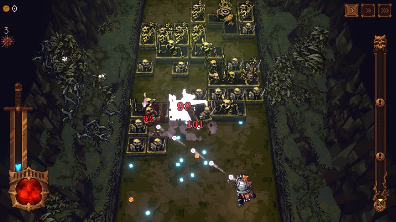 球比伦战记/BALL x PIT在《BALL x PIT》这款生存类roguelite游戏中击碎砖石、融合圆球并搭建基地