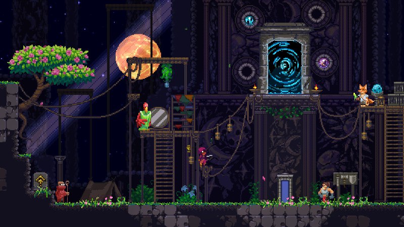 世界光环/Aura of Worlds灵域是一款充满混乱与创意的策略Rogue-lite平台游戏