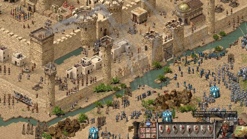 要塞十字军东征：决定版/Stronghold Crusader: Definitive Edition做好准备，磨砺武器！在这款经典“城堡模拟”游戏的扩展重制版中，围攻20位独特的敌方领主，并在线与好友对战