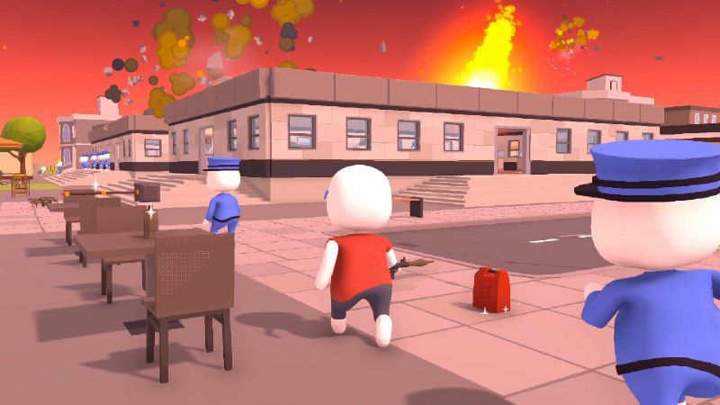 混乱制造者/Mayhemers"Mayhemers"是一款最多支持8名玩家的多人混乱创造游戏，具有程序生成的地图