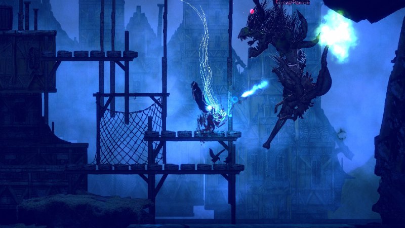 疯狂之源/Source of Madness《Source of Madness》是一款横向卷轴roguelite黑暗风格动作游戏，背景设在灵感源自洛夫克拉夫特神话，以AI机器学习驱动，由程序自动生成的扭曲世界