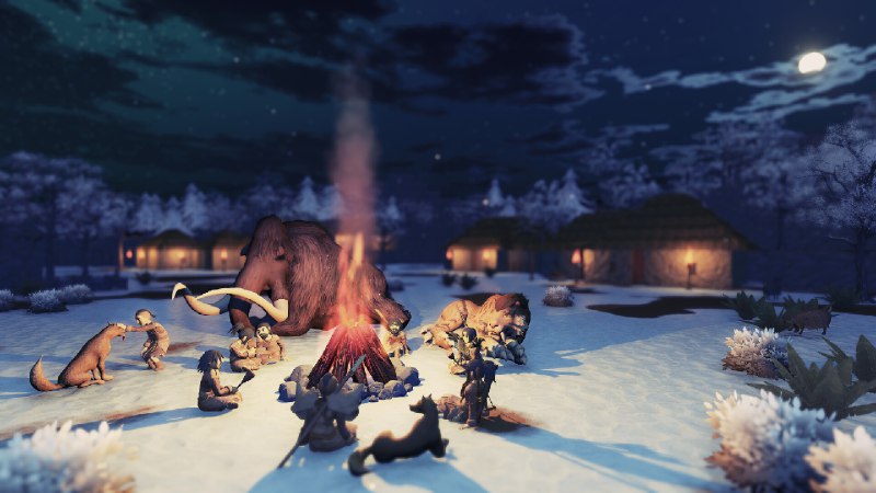 大荒先民/Primitive Society Simulator在这个原始社会模拟器中，你将扮演上古部落的领袖，引导先民开拓自然、打猎耕种；在延续文化与生命的同时，见证与记录先民的诞生、成长与传承